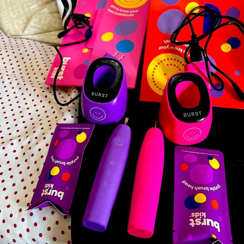 Pink Burst Kids Toothbrush